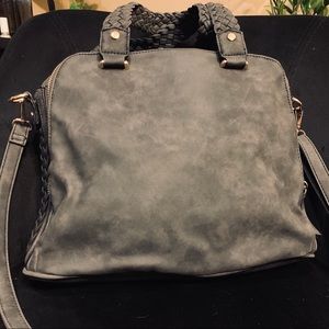 Dark Grey Suede Bag